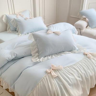 Ruffle-Edge Duvet Set