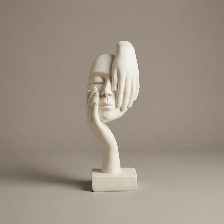 Abstract Face Sculpture