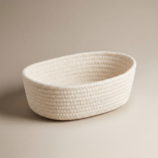 Woven Cotton Rope Storage Basket