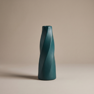 Ceramic-Look Resin Vase