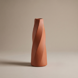 Ceramic-Look Resin Vase