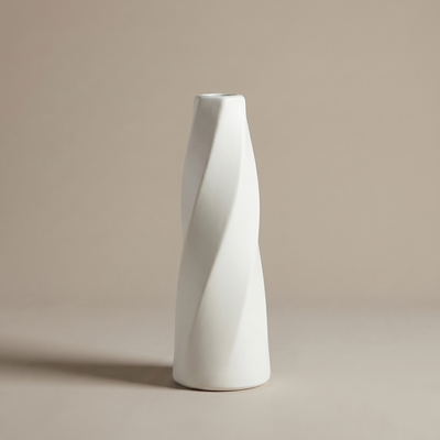 Ceramic-Look Resin Vase