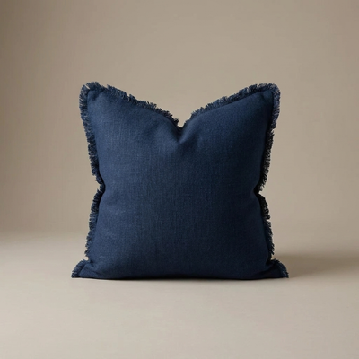 Linen Fringe Cushion Covers — Set of 2