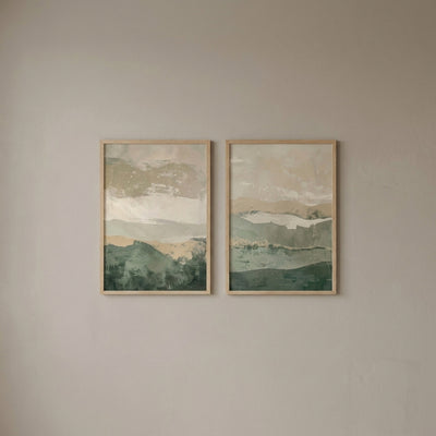Wabi-Sabi Mountains Art Prints — Set of 2