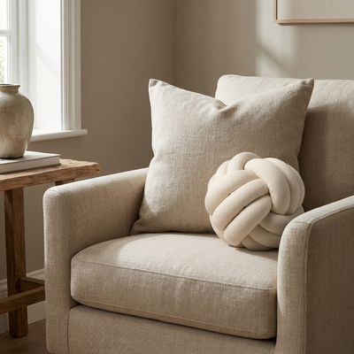 Art Deco Knot Cushion