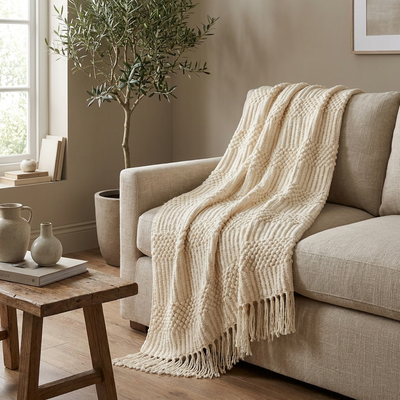 Chunky Knit Throw